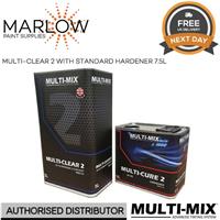 MULTIMIX MULTI CLEAR 2 HS 2K CLEARCOAT KIT 7.5LTR - WITH STANDARD HARDENER