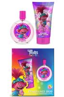 Trolls EDT 50ml Body Lotion 150ml World Tour Dreamworks Womens Fragrance Set - Standard Regular Size
