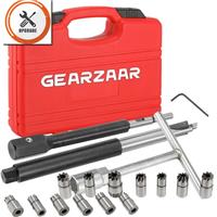 17pcs Professional Diesel Injector Seat Cutter Tool Cleaner Set Universal Kit
