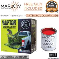 UPOL Raptor Truck Bed Liner 4.2L Kit, Tinted + Free Spray Gun, Tough Coating