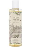 Woods of Windsor Moisturising Bath and Shower Gel 250ml White Jasmine - Standard Regular Size
