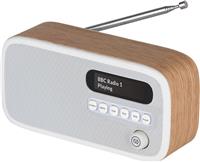 VQ Dexter Portable DAB Radio Digital FM Mains Powered & Battery Oak