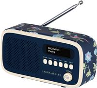 Laura Ashley Portable DAB Radio Digital FM Mains Powered & Battery Navy by VQ