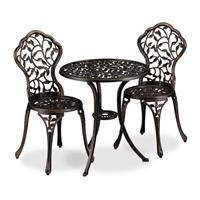 Garden furniture set Lightweight Weatherproof Garden table set Bronze finish