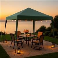 Pop Up Gazebo 3m x 3m Outdoor Garden Marquee Tent Easy Up Green With Carry Bag