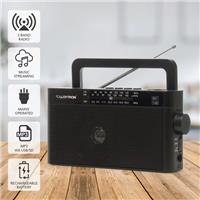 Portable Radio AM/FM/SW with Bluetooth - Mains or Battery Powered Black Speaker