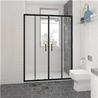 1500mm Sliding Shower Door Enclosure Framed Walk In Cubicle & 1500x800mm Tray