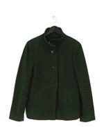 J. Crew Women's Jacket M Green 100% Other Overcoat