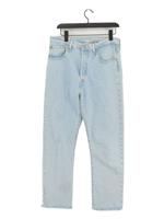 Levis Women's Jeans W 32 in Blue Cotton with Elastane Straight