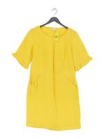 Boden A-Line Midi Dress UK12 in Yellow