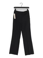 Jigsaw Women's Trousers UK 6 Black Polyester with Cotton, Elastane, Wool Chino