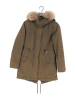 John Rich & Bros Women's Coat M Green 100% Cotton Parka