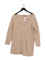 Mint Velvet Jumper Midi Dress UK14 in Tan