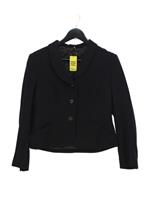Hobbs Women's Jacket UK 14 Black 100% Wool Overcoat