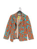 Jayley Collection Women's Blazer Chest: 16 in Brown Polyester