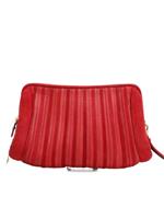 Salvatore Ferragamo Women's Bag Red Striped 100% Other Clutch