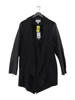 Joseph Ribkoff Women's Coat L Black Polyester with Acrylic Overcoat
