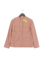 Hush Women's Jacket UK 12 Pink Cotton with Elastane Bomber Jacket