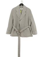 Acne Studios Women's Jacket S Grey Wool with Cashmere Overcoat