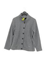 Rohan Women's Jacket M Grey Geometric 100% Polyester Overcoat