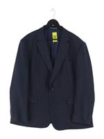 Charles Tyrwhitt Men's Blazer Chest: 48 in Blue Wool