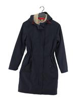 Joules Women's Coat UK 6 Blue Cotton with Polyamide Parka