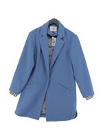 Scotch & Soda Women's Coat S Blue Wool with Polyester Overcoat