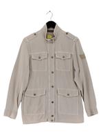 Mint Velvet Women's Jacket UK 14 Cream Lyocell Modal with Cotton Overcoat