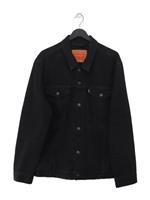 Levis Men's Jacket XL Black 100% Cashmere Bomber Jacket