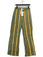 Tea & Tequila Women's Suit Trousers M Yellow 100% Other Wide-Leg Dress Pants