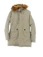 Alpha Industries Women's Coat M Tan Nylon with Polyester Parka