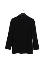 Victor Victoria Women's Jacket UK 10 Black Wool with Other, Polyamide Overcoat
