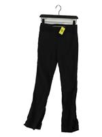 Club Monaco Women's Trousers UK 4 Black Wool with Spandex Tapered Chino