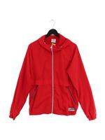 Superdry Women's Jacket M Red 100% Polyester Windbreaker