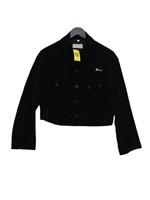 Fiorucci Women's Jacket XS Black Cotton with Spandex Bomber Jacket