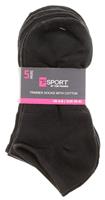 Trainer Socks 5pk Slip On black UK Size S