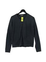 Jigsaw Women's Jacket M Blue Lyocell Modal with Elastane, Wool Bomber Jacket