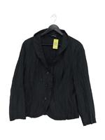 Gerry Weber Women's Jacket UK 18 Black Polyamide with Polyester Bomber Jacket