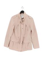 John Rocha Women's Jacket UK 10 Pink Nylon with Cotton Windbreaker