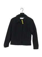 Cacharel Women's Jacket Chest: 32 in Black 100% Cotton Overcoat