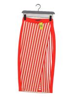 Karen Millen Women's Maxi Skirt UK 10 Red Polyester with Elastane Maxi