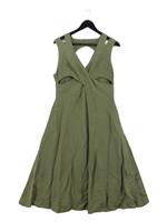 Karen Millen A-Line Midi Dress UK14 in Green RRP &pound;299