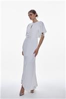 Karen Millen Maxi Dress UK4 in White RRP &pound;259
