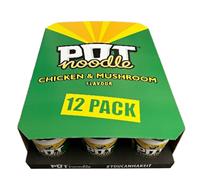 Pot Noodle Chicken & Mushroom 12 Pack 90g Instant Noodles Quick Snack Meal