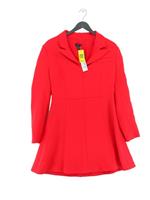 Karen Millen A-Line Midi Dress UK12 in Red RRP &pound;219