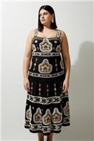 Karen Millen Maxi Dress UK18 in Black RRP &pound;299