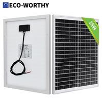 Excellent Refurbished 12V Solar Panel 20W 25Watt for Battery Charger Boat Camper