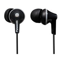 PANASONIC RPHJE125 ERGOFIT STEREO IN-EAR HEADPHONES IN BLACK - RPHJE125K
