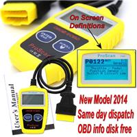 Any car OBD2 EOBD CAN Fault Code Reader Scanner diagnostic scan tool UK