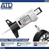 Digital Tyre Depth Gauge Tread Checker Tester For Motorbike Car Van LCD Display